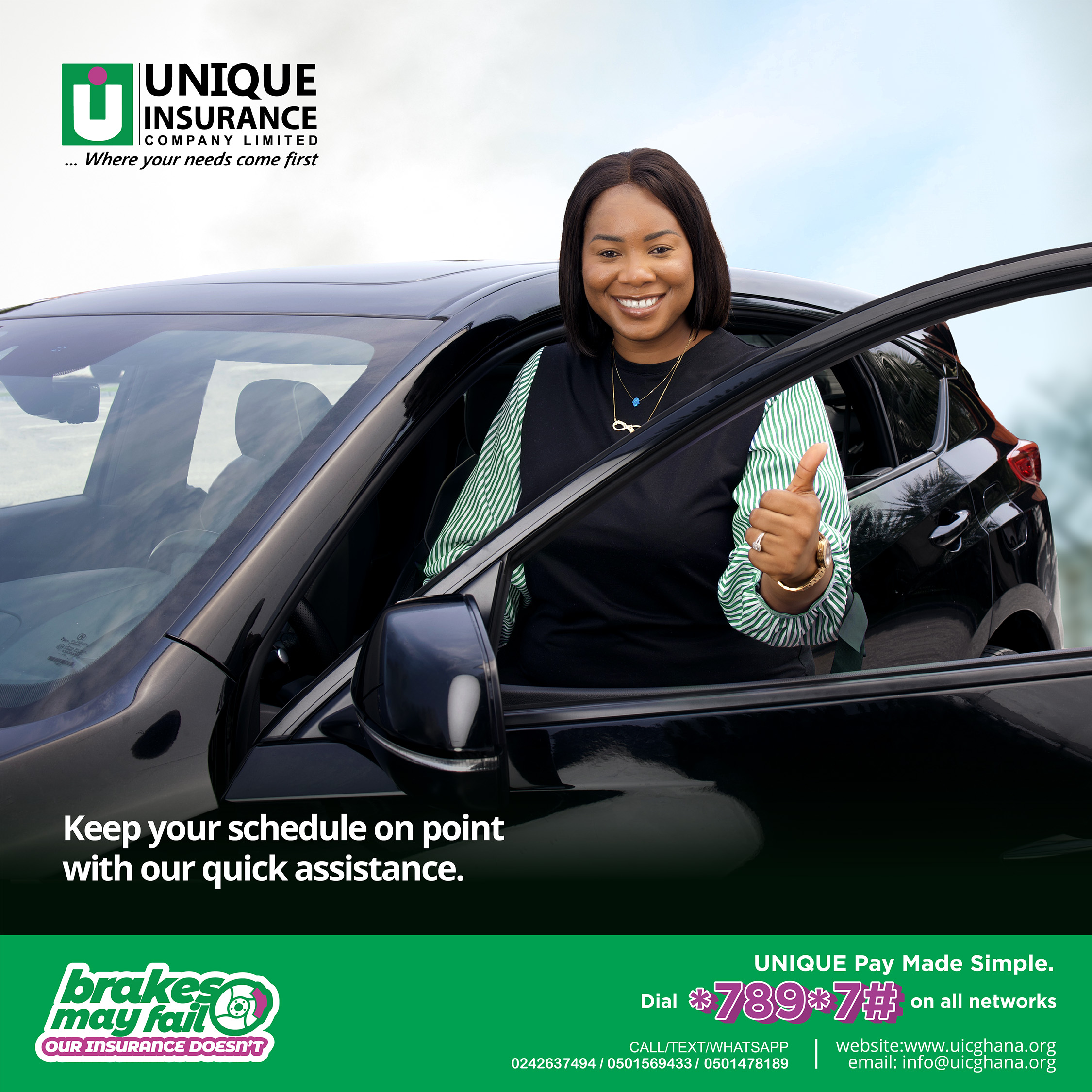 All minor claims up to GHS 5,000 are paid in 2 hrs.