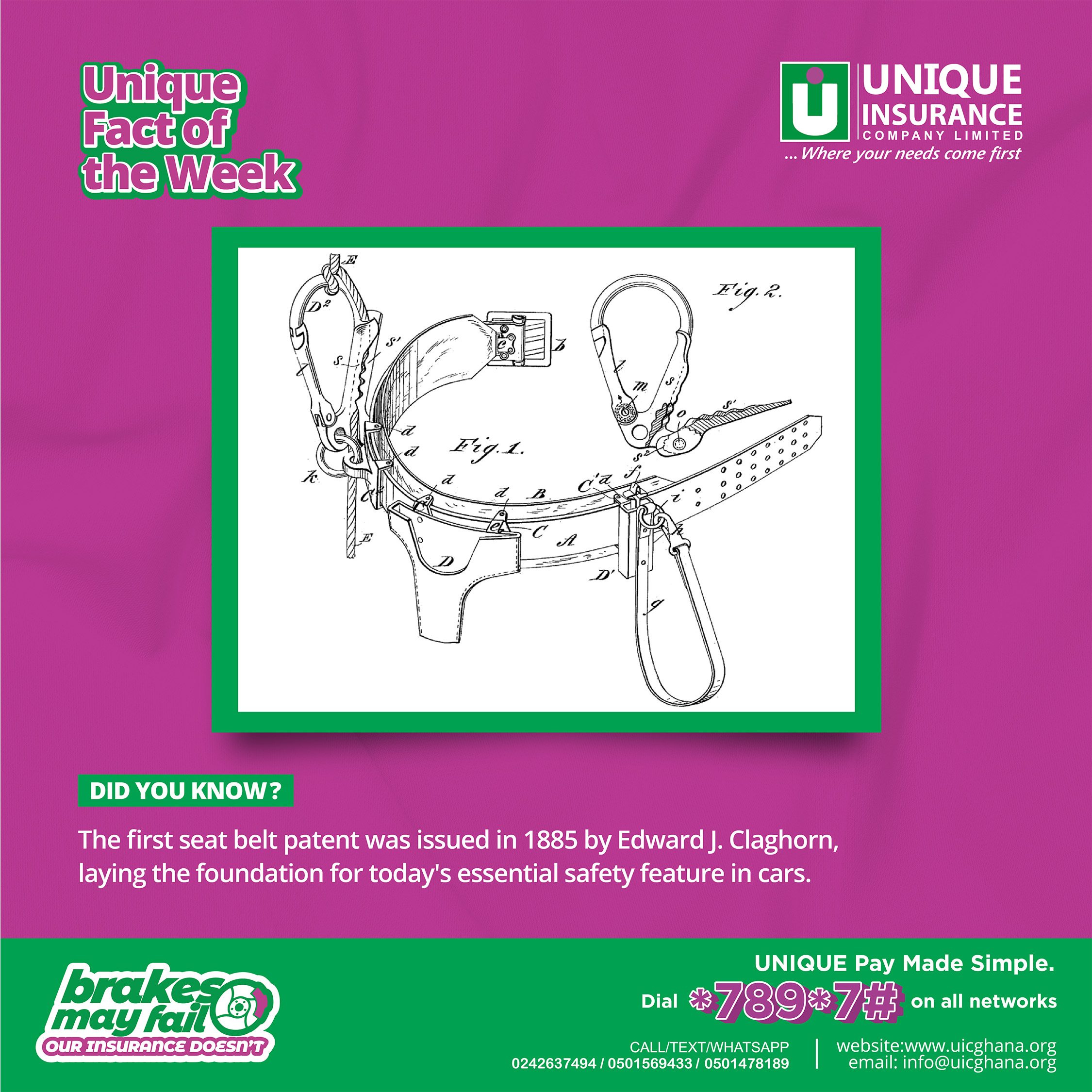 Interesting fact about seatbelts.