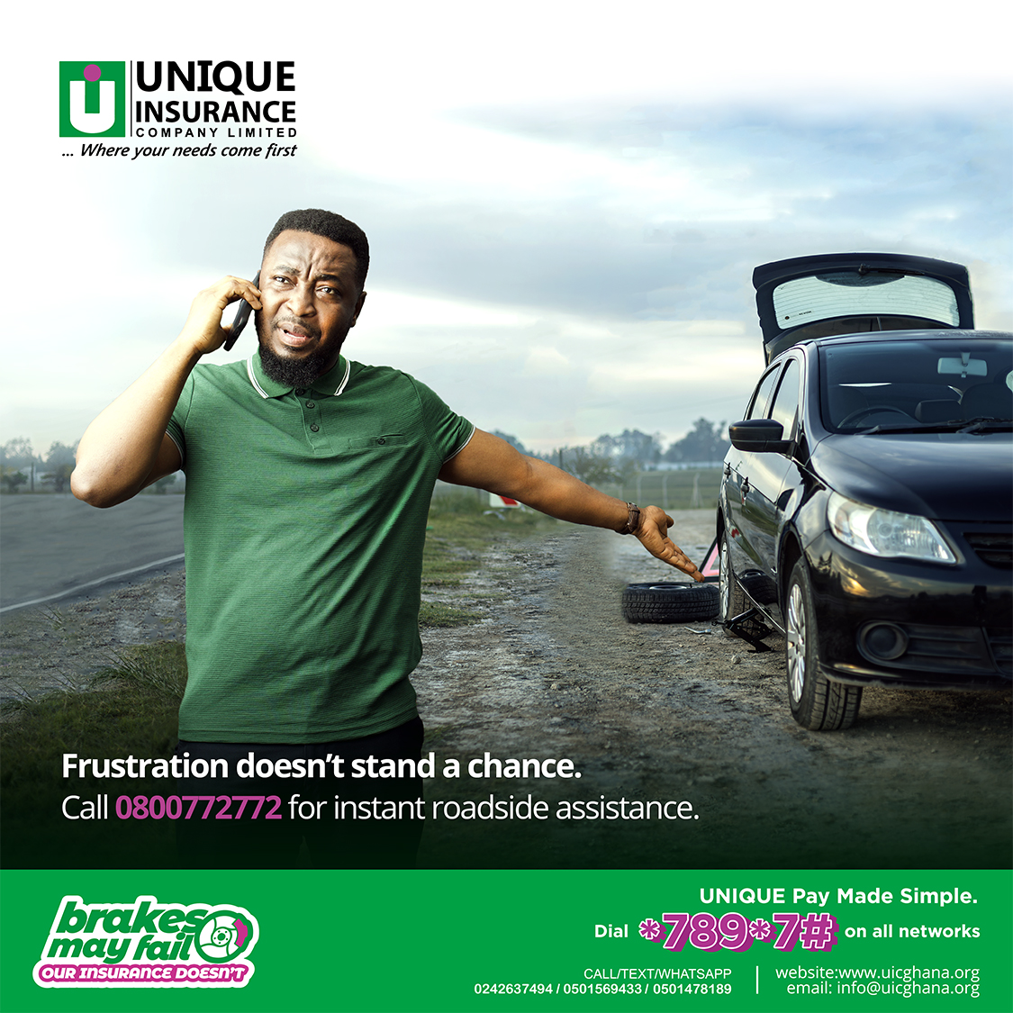 Get free towing services on the road.