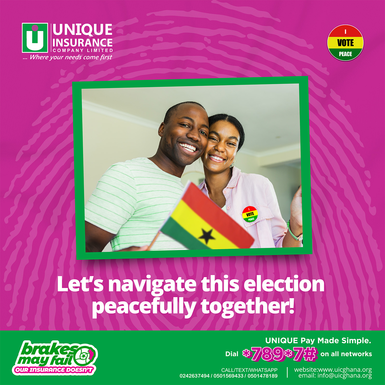Choose peace this election.  #ghanaelections2024