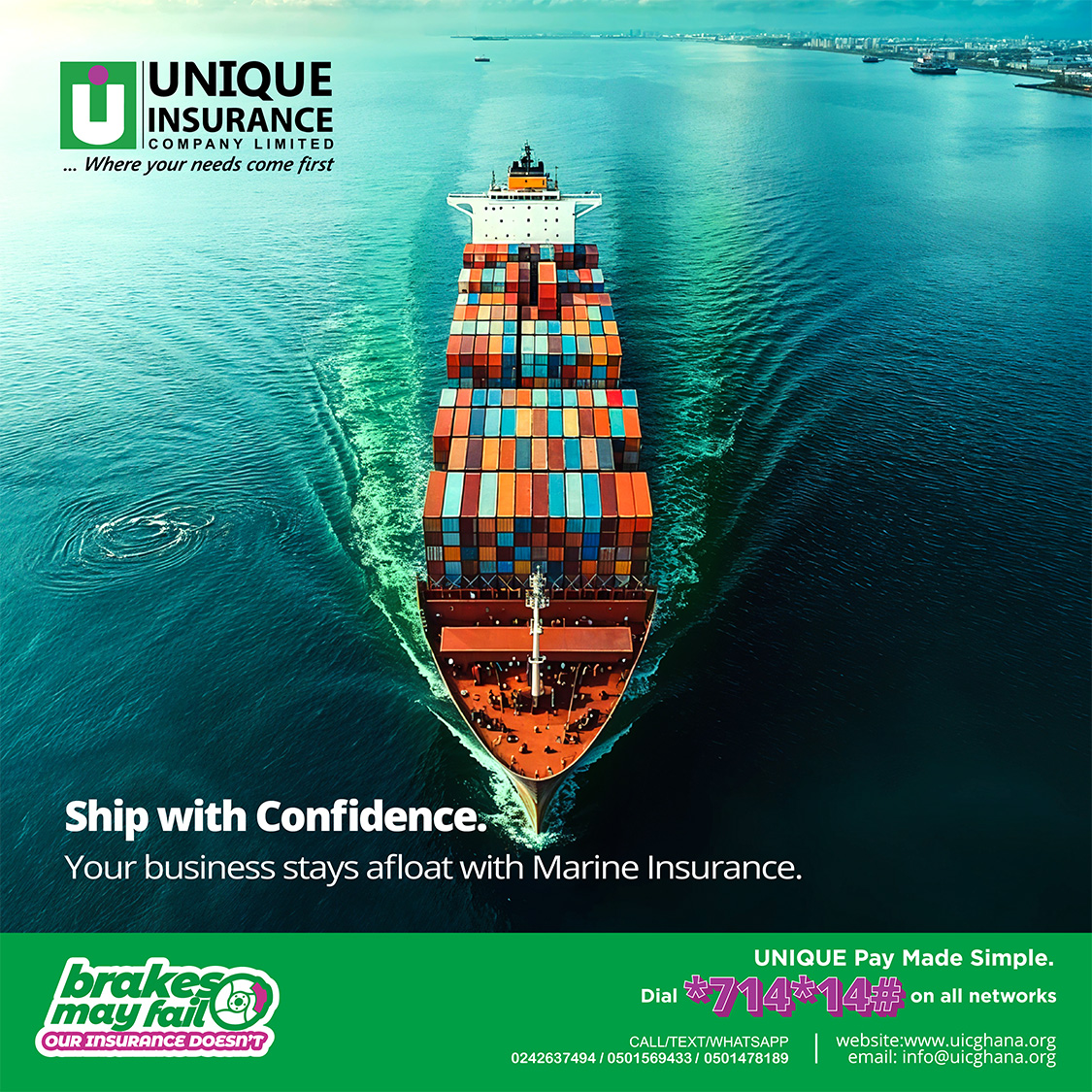 Protect your business assets with our marine insurance 